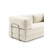 Frameless sofa Horns Base Velor French Vanilly