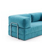 Frameless sofa Horns Base Velor Warm Sky