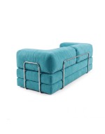 Frameless sofa Horns Base Velor Warm Sky