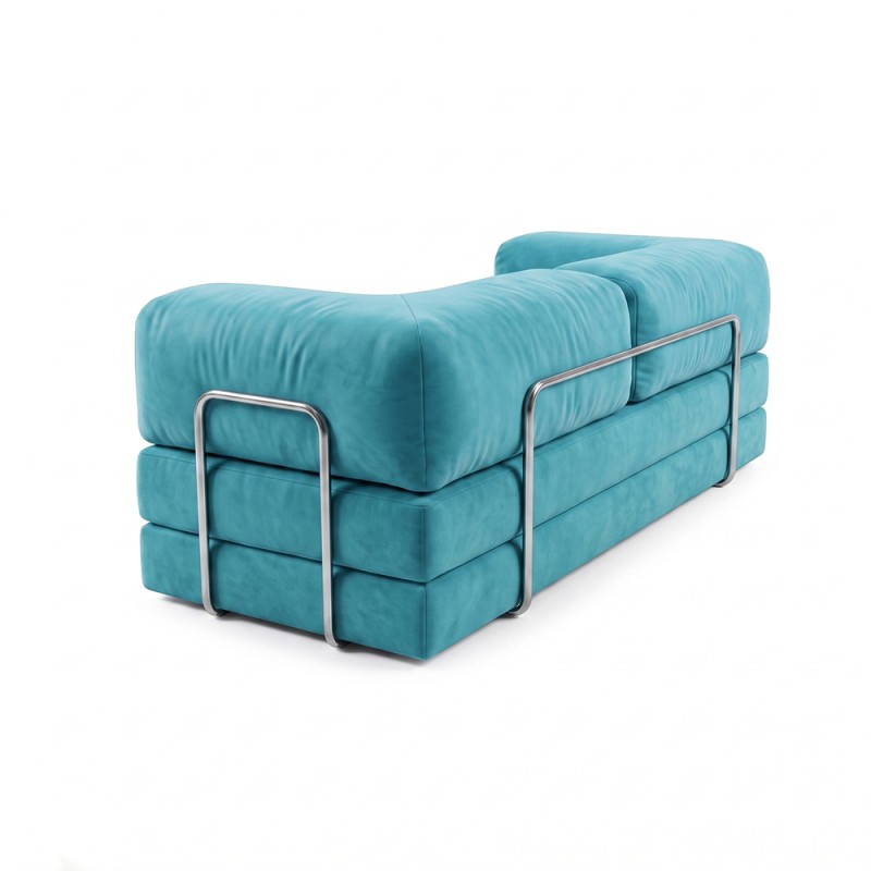 Frameless sofa Horns Base Velor Warm Sky