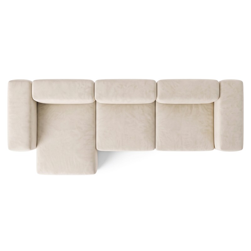 Диван Noma Trio Velour French Vanilly