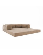 Безкаркасний диван Horns Base Velor French Vanilly