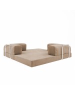 Безкаркасний диван Horns Base Velor French Vanilly