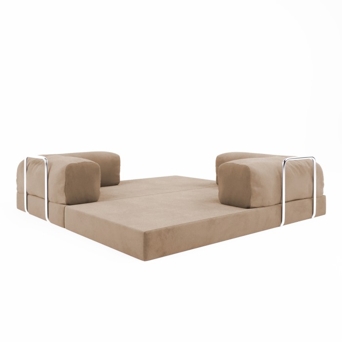 Безкаркасний диван Horns Base Velor French Vanilly