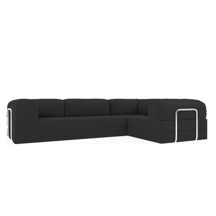 Frameless folding sofa Horns Corner Plus Oxford Black-311