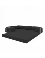 Frameless folding sofa Horns Corner Plus Oxford Black-311