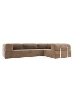 Frameless folding sofa Horns Corner Plus Velor French Vanilly