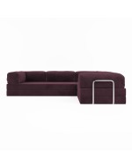 Безкаркасний розкладний диван Horns Corner Plus Velor Parade Purple