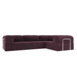 Безкаркасний розкладний диван Horns Corner Plus 300x100 Velor Parade Purple