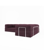 Безкаркасний розкладний диван Horns Corner Plus Velor Parade Purple