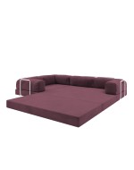 Безкаркасний розкладний диван Horns Corner Plus Velor Parade Purple