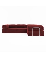 Frameless folding sofa Horns Corner Plus Velor Poppy Red