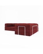 Frameless folding sofa Horns Corner Plus Velor Poppy Red