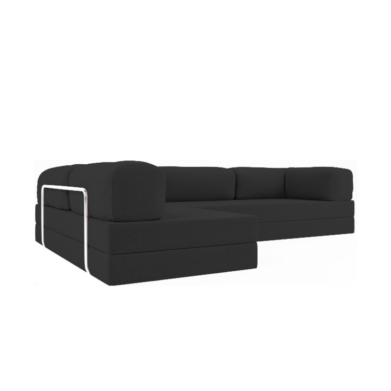 Frameless sofa transformer Horns Corner Oxford Black-311