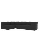 Frameless sofa transformer Horns Corner Oxford Black-311