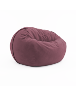 Безкаркасне крісло (м'який пуф) Hmara Medium Velor Rose Ice
