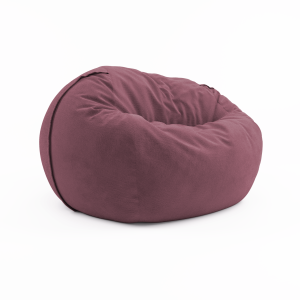 Безкаркасне крісло (м'який пуф) Hmara Medium Velor Rose Ice
