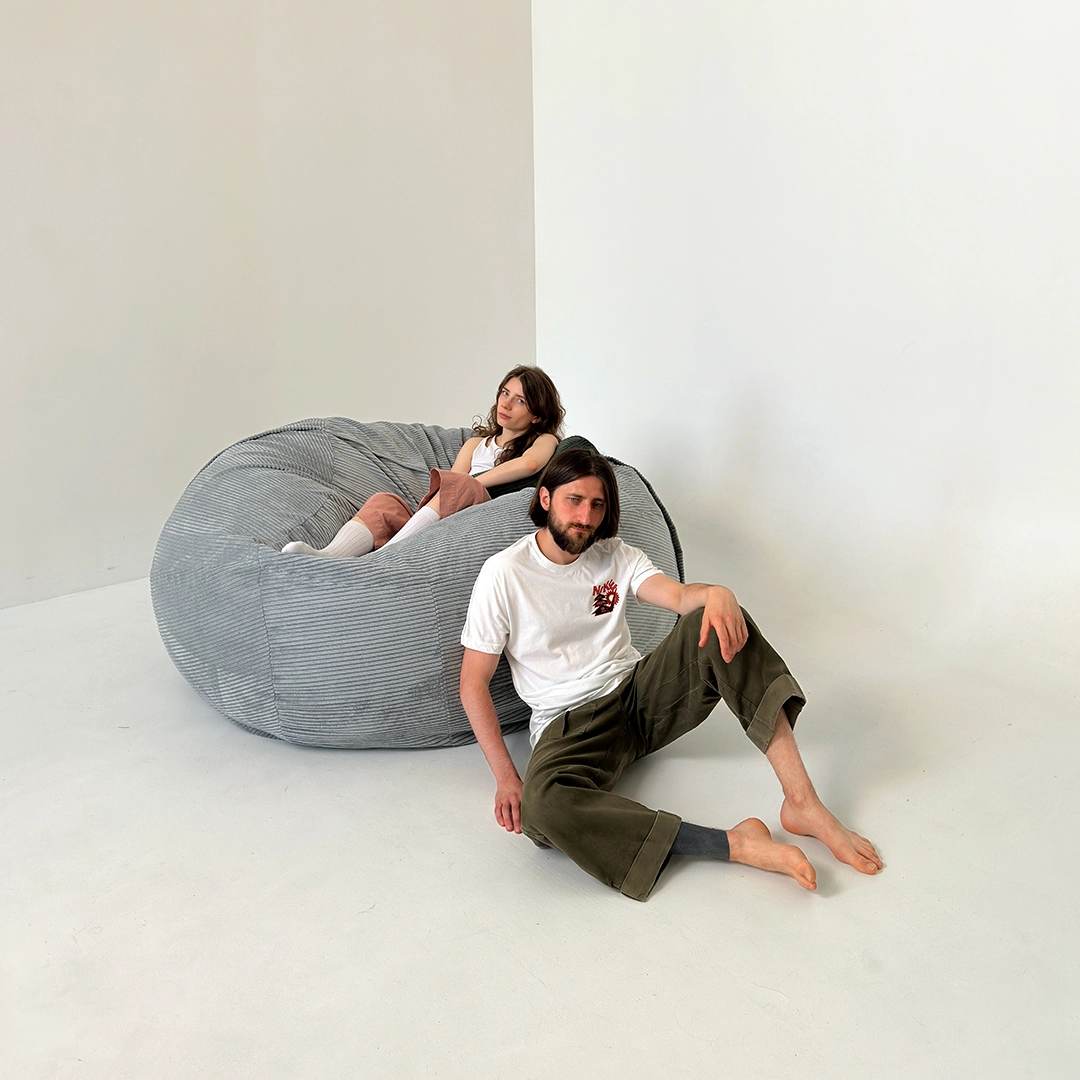 Великий пуф для дому Hmara Large Velor French Vanilly